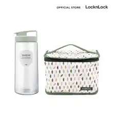 ภาพขนาดย่อของสินค้าLocknLock - กล่องอาหารมื้อกลางวัน + ขวดน้ำขนาด 1.2 ลิตร รุ่น HPL816GNS2