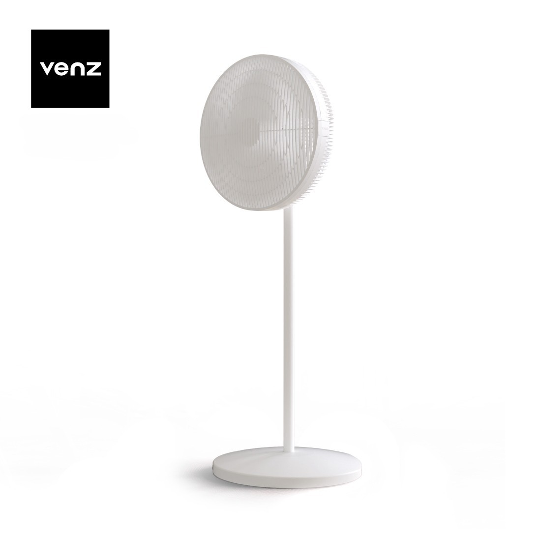 Venz เวนซ์ พัดลมแต่งบ้านมินิมอล รุ่น Linear 16 นิ้ว ตั้งพื้น สี Simple White ราคา 2,590 บาท*ส่งฟรี