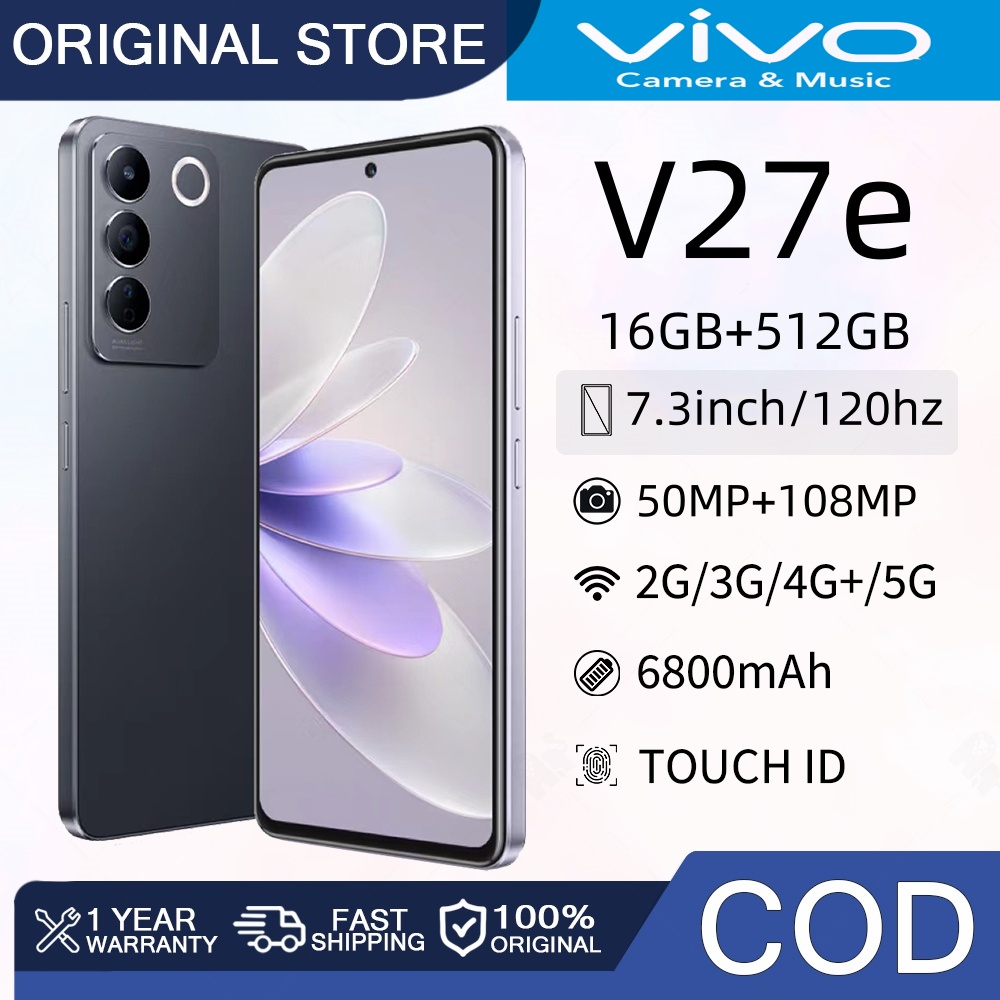 (NEW)HP VlV0 V27e, RAM 16GB+ROM 512GB, 120hz, 7.3 นิ้ว, 5GLTE, 6800mAh, ทำงาน/เล่น โปรโมชั่นราคาถูก ของแท้ 100% (COD) ราคา 699 บาท*ส่งฟรี