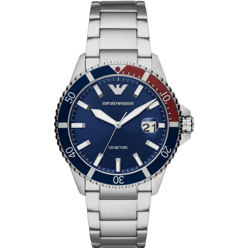 Emporio Armani Stainless Steel men watch 100% ar11389 ar11339 ar11340 42mm ราคา 8,000 บาท*ส่งฟรี