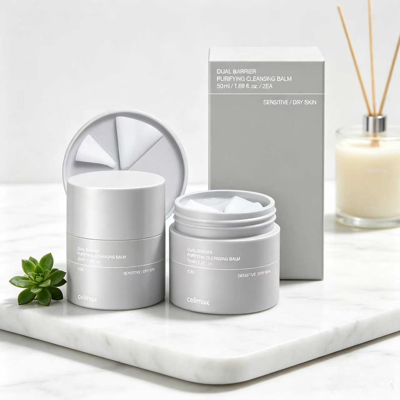 【Genuine Imported Product】Celimax Makeup Remover and Skin Cleansing Balm 50ml, Combines Ceramide to Nourish the Skin's Barrier While Washing Your Face. Effectively Removes Dirt and Stubborn Makeup. Doesn'T Cause the Skin to Become Dehydrated and Dry. Ligh ราคา 476 บาท*ส่งฟรี