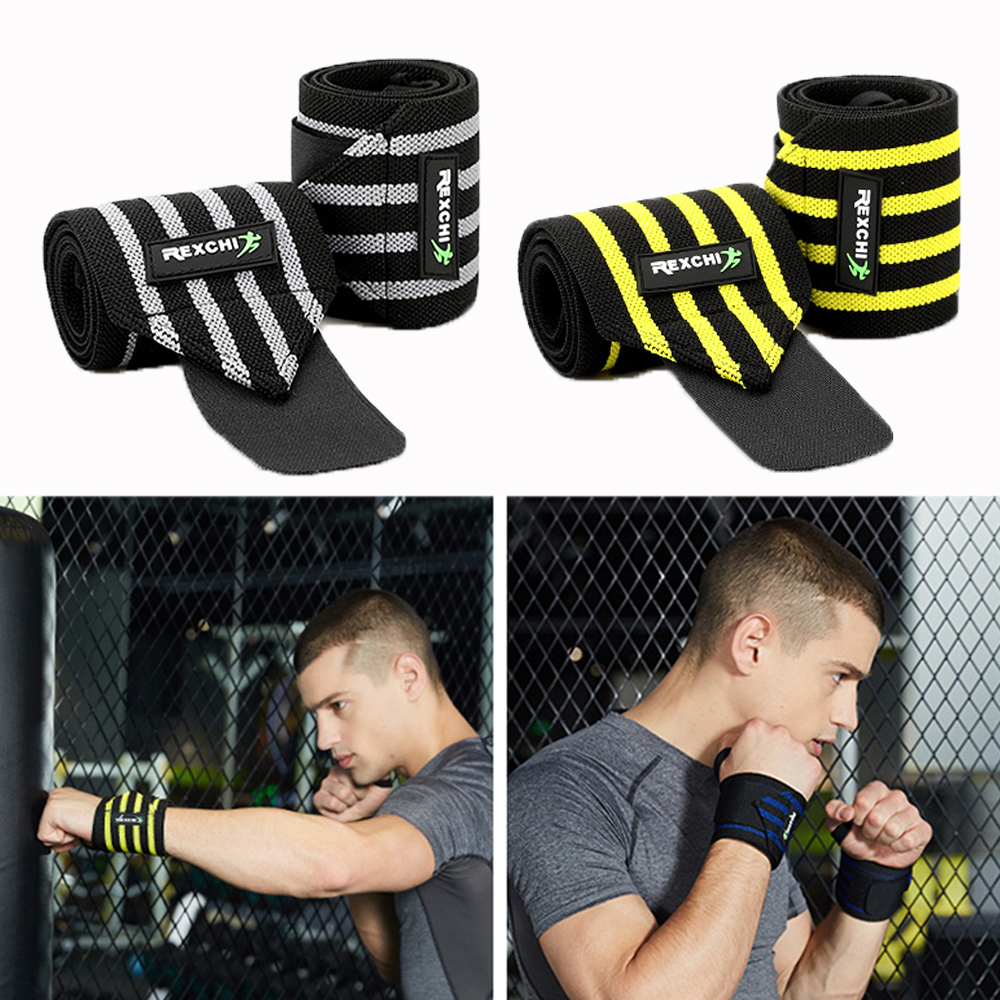 THY06กีฬาฟิตเนส Powerlifting Wrist สนับสนุนแถบรั้งผ้าพันแผล Bracers ข้อมือสายรัดข้อมือ Wraps