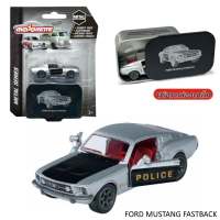 โมเดลรถเหล็ก majorette : รุ่น FORD MUSTANG FASTBACK +พร้อมกล่องเหล็ก ลิขสิทธิ์แท้100% รถของเล่น ของสะสม ลิขสิทธิ์แท้
