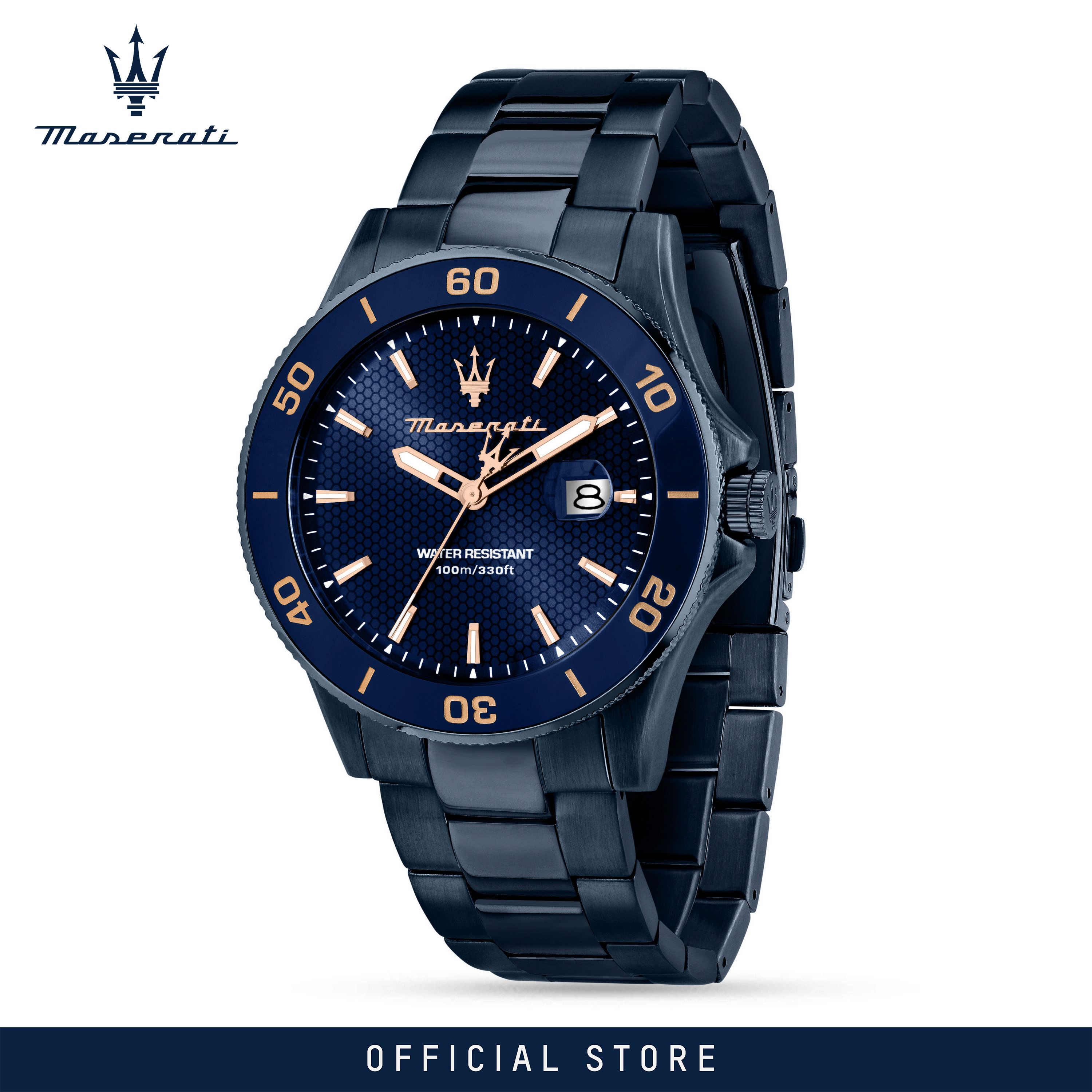 【2 Years Warranty】Maserati Competizione 43mm Men's Quartz นาฬิกาข้อมือแฟชั่น R8853100037 ราคา 13,559 บาท*ส่งฟรี