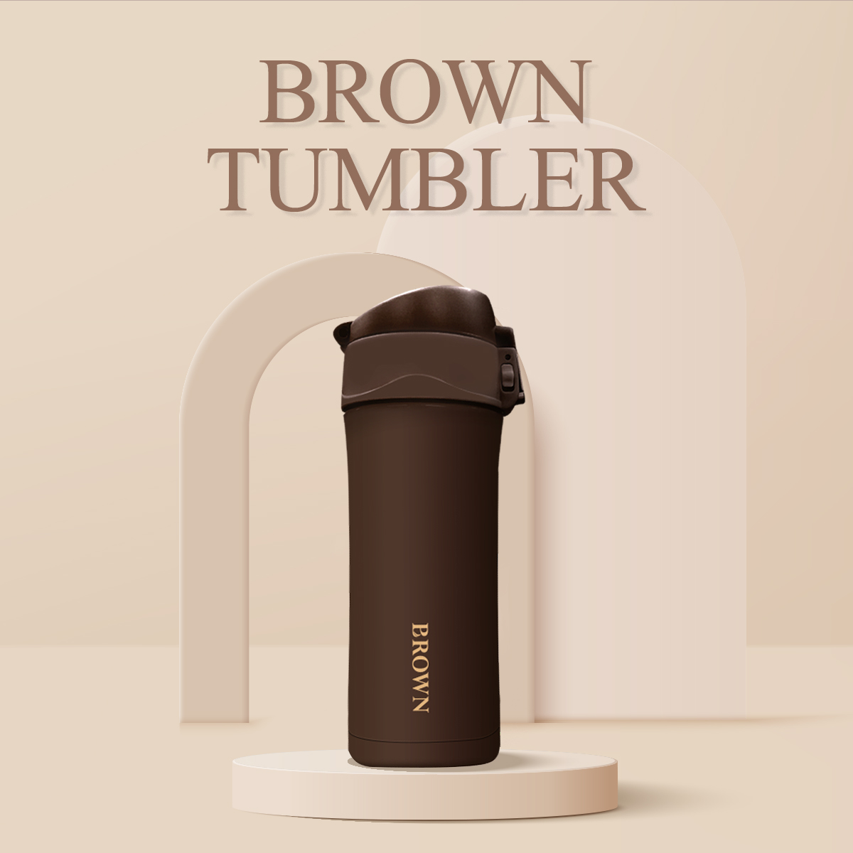 BROWN Stainless Steel Exclusive Tumbler 15oz. ทัมเบลอร์บราวน์สแตนเลสสตีล ขนาด 15 ออนซ์ (LIMITED) ราคา 999 บาท*ส่งฟรี