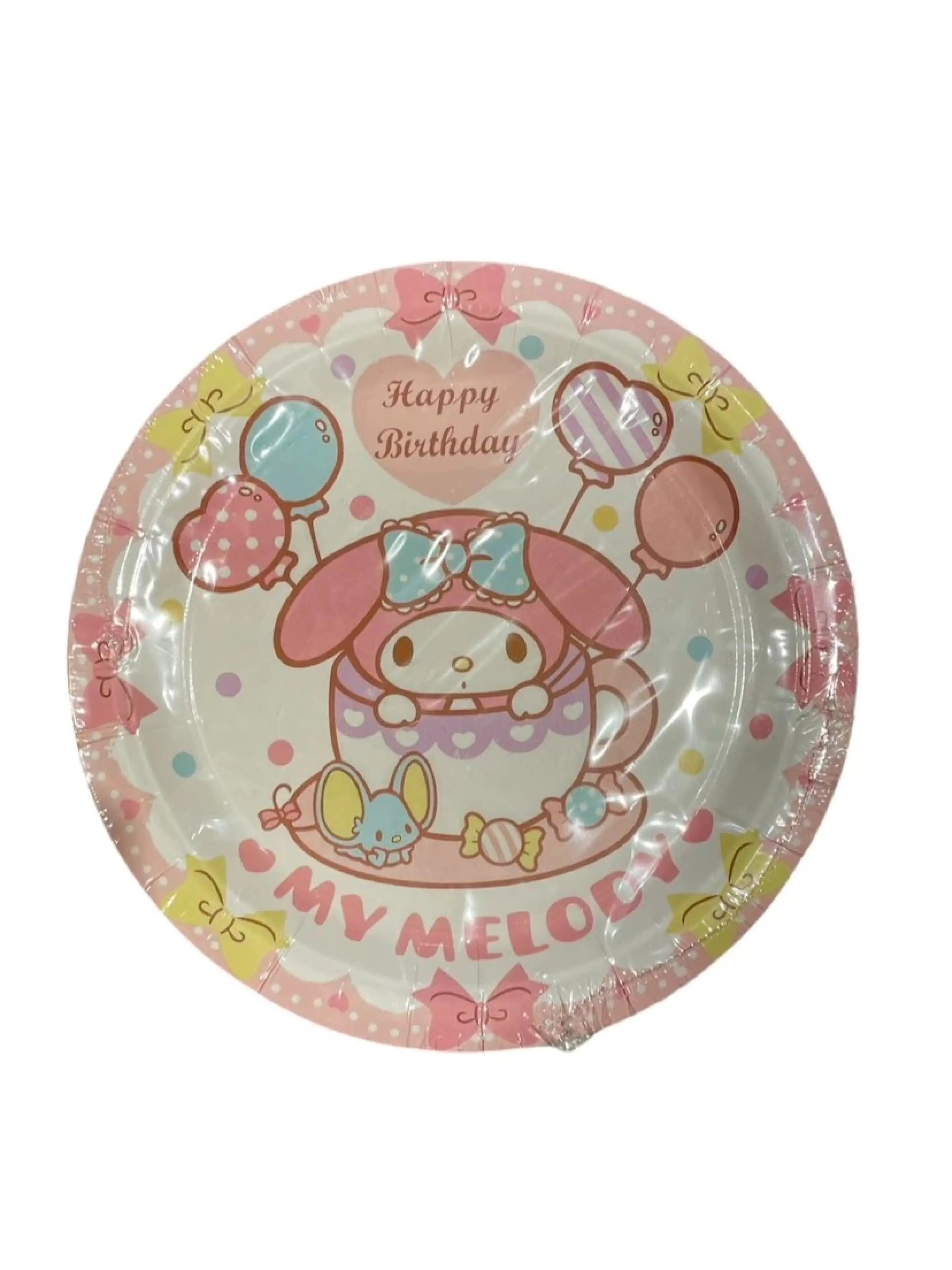 ปาร์ตี้วันเกิด เมโลดี้ การ์ตูน จานกระดาษ แก้ว ทิชชู่ Melody Table Set Plate Cup Napkin Happy birthday Party Decoration