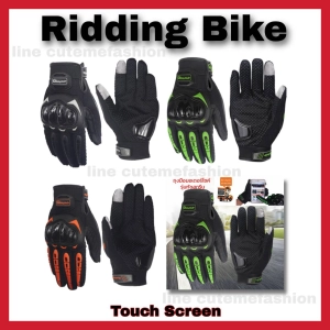 สินค้า ถุงมือใส่ขับรถ ขับรถมอเตอร์ไบค์  Ridding Tribe  ถุงมือขับรถ ถุงมือผู้ชาย ถุงมือกีฬา motorbike glove TOUCH SCREEN  GLOVE
