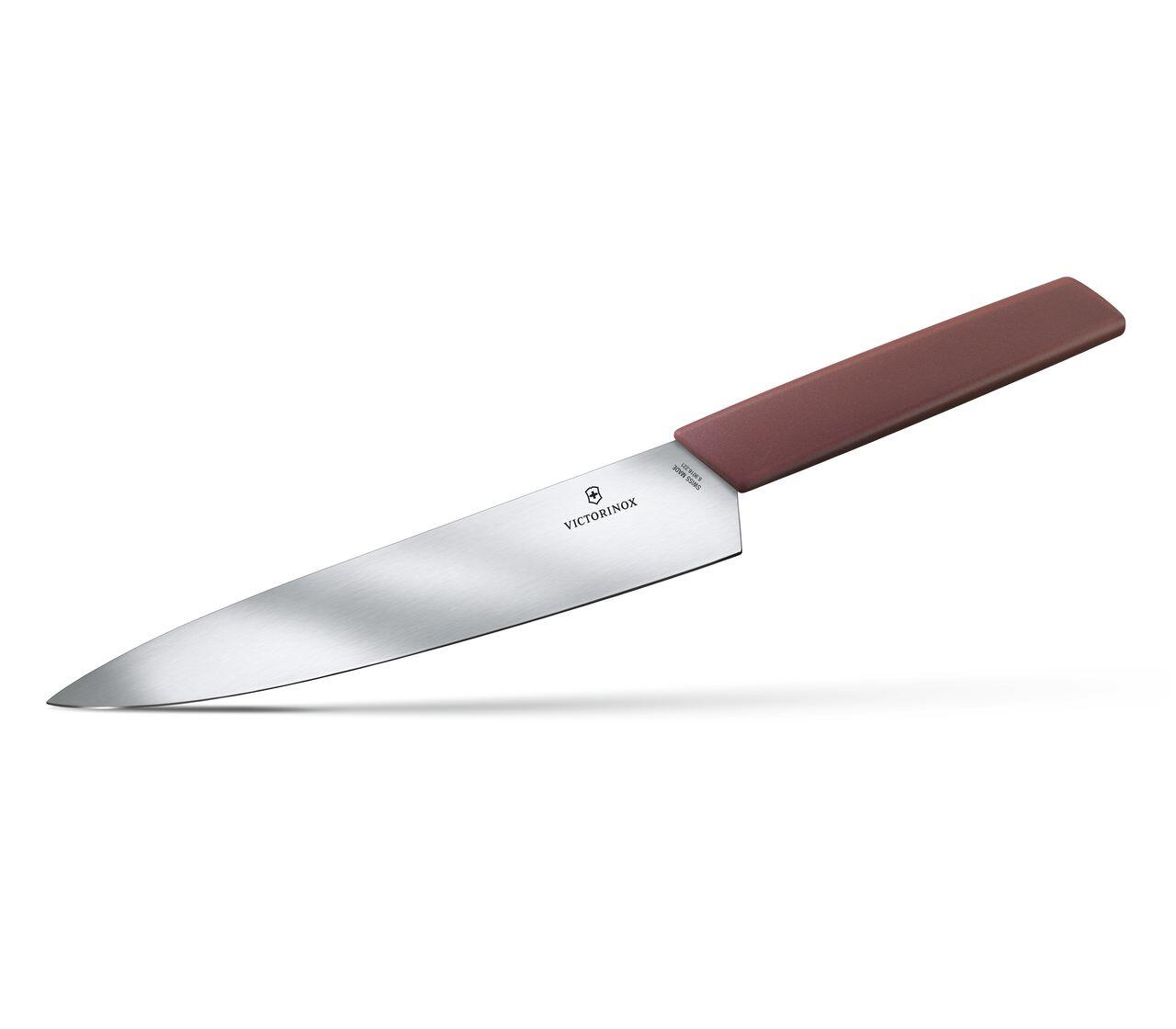 Victorinox มีดทำครัว มีดครัว มีดหั่น มีดสับ / มีดแล่เนื้อ มีดสไลด์ Kitchen Knives - Swiss Modern Carving Knife 22cm, Grape-red (6.9016.221B) ราคา 2,990 บาท*ส่งฟรี