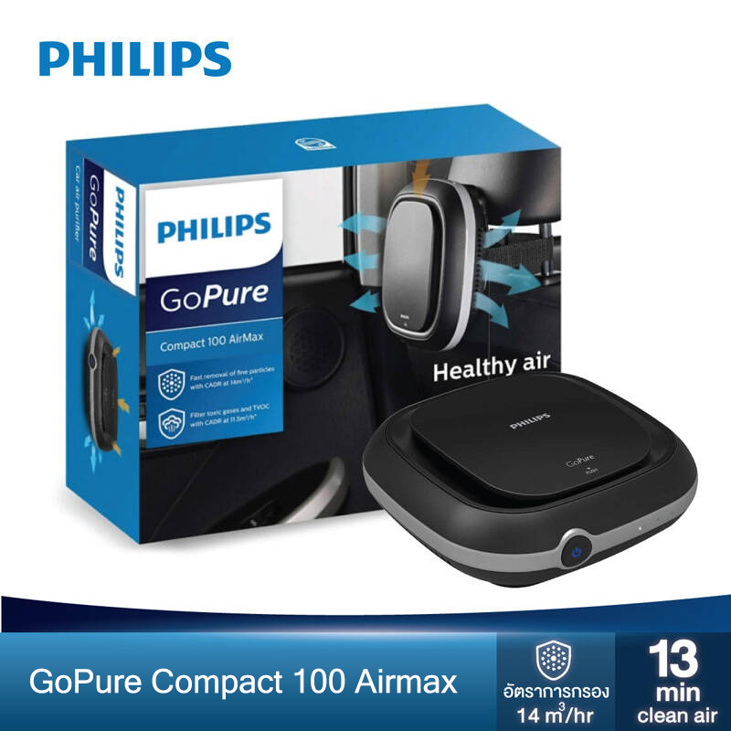 เครื่องฟอกอากาศ PHILIPS ในรถ รุ่น GoPure Compact 100 Airmax กรอง PM2.5