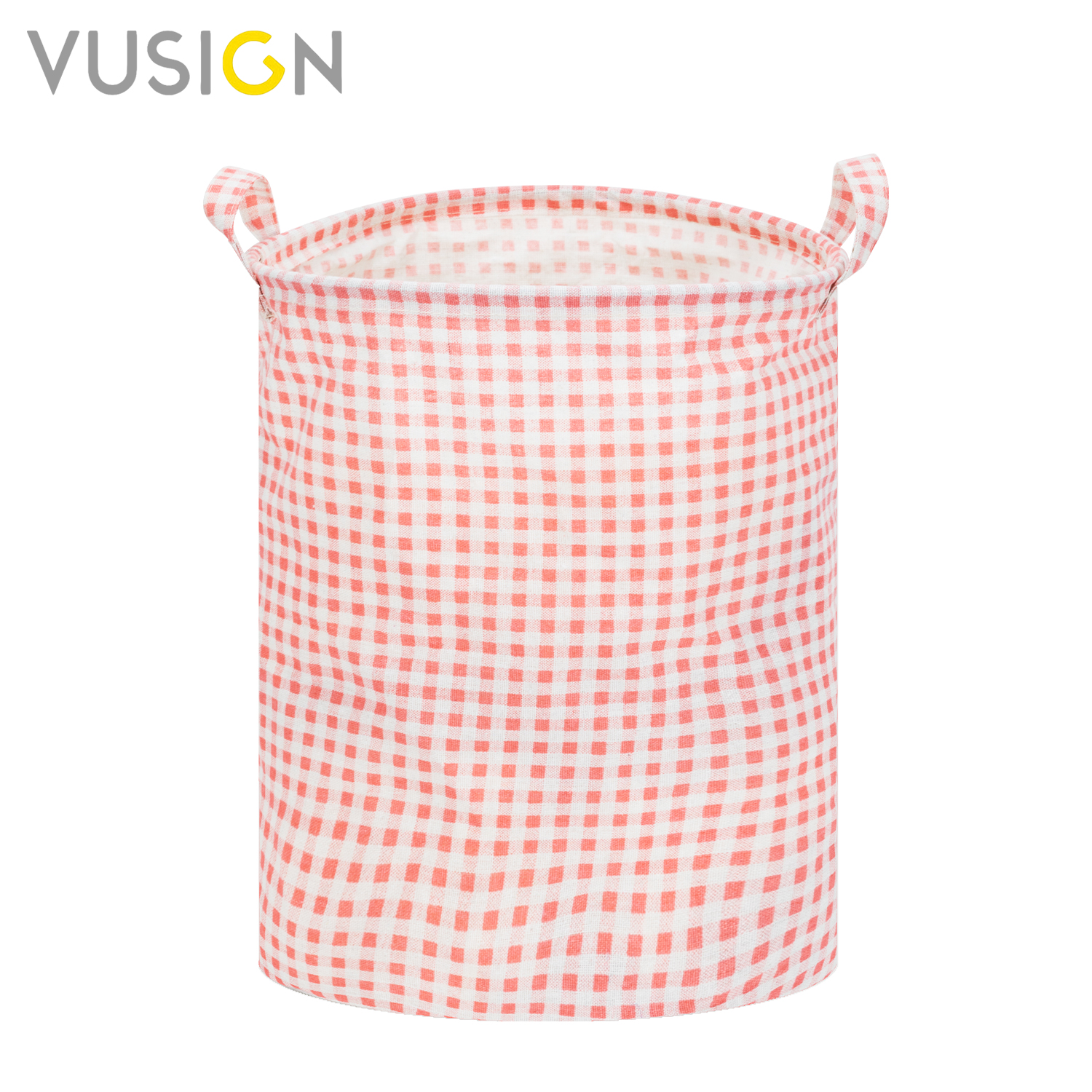 Vusign ตะกร้าใส่ผ้า ตะกร้าผ้าพับได้ ตระกร้าผ้า ถุงซักผ้า ถุงใส่ผ้า ตะกร้า มีหูหิ้ว พับเก็บได้ ทำความสะอาดง่าย ใส่ของได้เยอะ Laundry Basket ราคา 55 บาท*ส่งฟรี