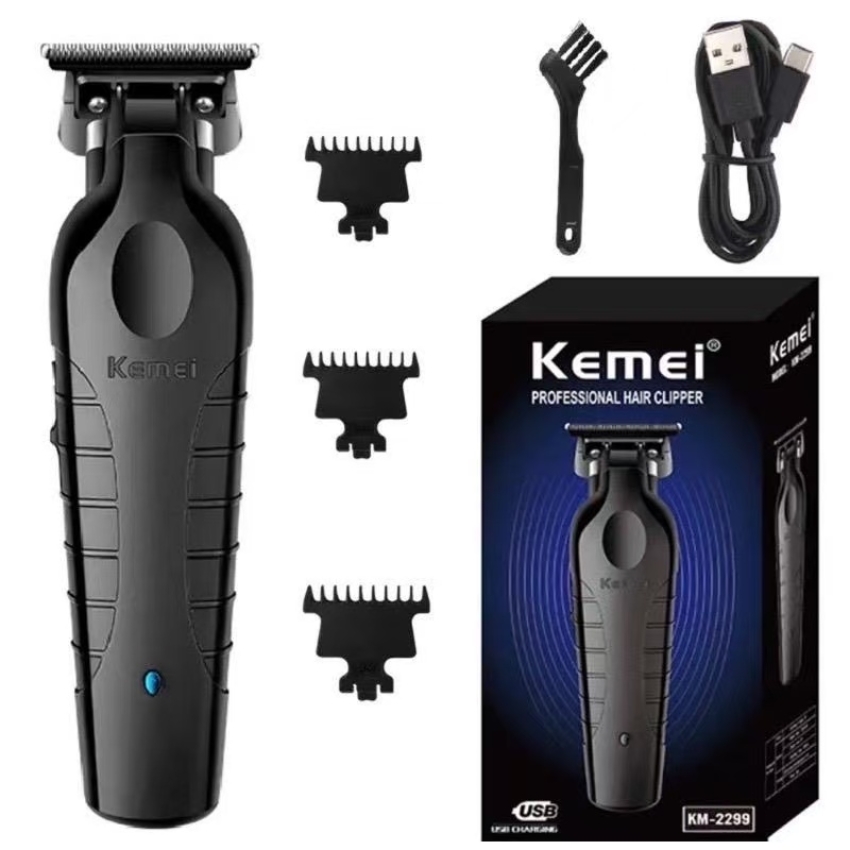 Kemei KM2299 ปัตตาเลี่ยนไร้สาย ด้ามจับถนัดมือ ด้ามจับแม่นยำ ชาร์จ USB ควบคุมดิจิตอล สำหรับผู้ชาย ราคา 356 บาท*ส่งฟรี