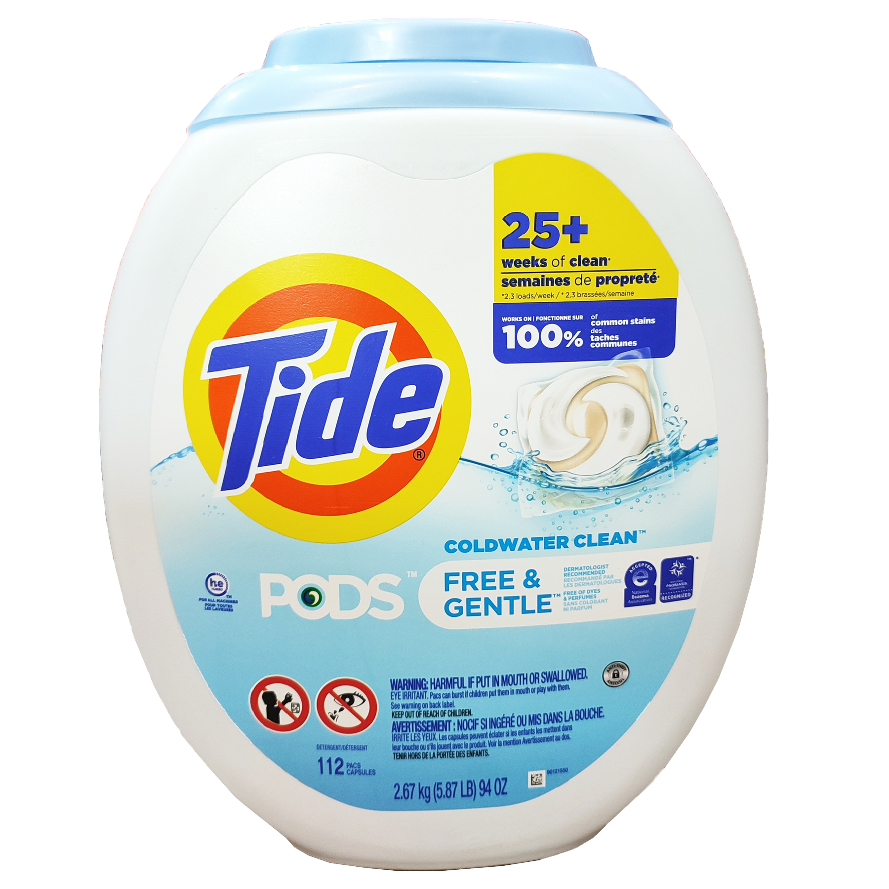 Tide PODs 112 เม็ด รุ่น Free and Gentle เน้นนะสูตรนี้เหมาะสำหรับผิวบอบบาง แพ้ง่าย , Gel Ball , ไทด์ เจลบอลซักผ้า ราคา 3,200 บาท*ส่งฟรี