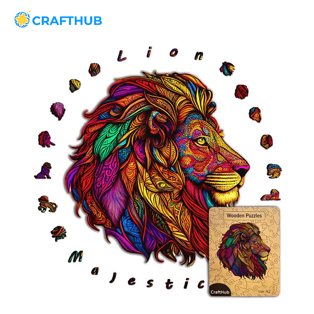 Crafthub high quality wooden puzzle for kids and adults | A3 size with 121 PCs jigsaw puzzle ราคา 442 บาท*ส่งฟรี