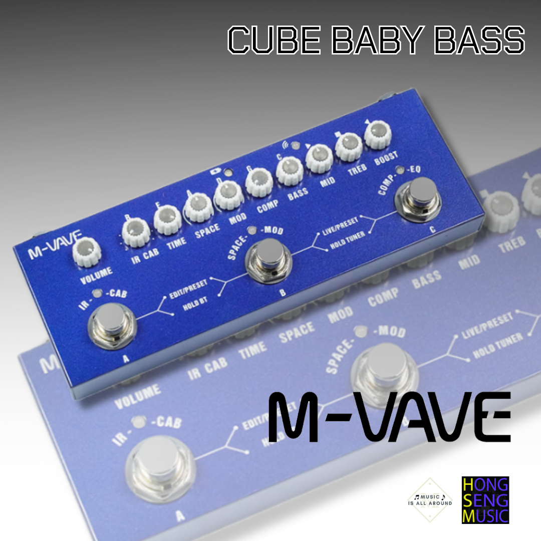 เอฟเฟคกีตาร์เบสไฟฟ้า M-VAVE : CUBE BABY BASS ราคา 1,050 บาท*ส่งฟรี