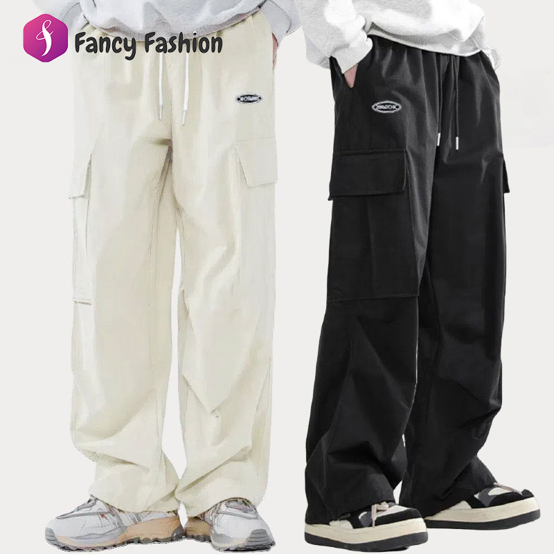 Fancy Fashion กางเกงทำงานผู้ชายสไตล์ใหม่สุดเทรนด์ มีกระเป๋าหลายใบ แบบหลวมและขากระบอกตรง ราคา 189 บาท*ส่งฟรี