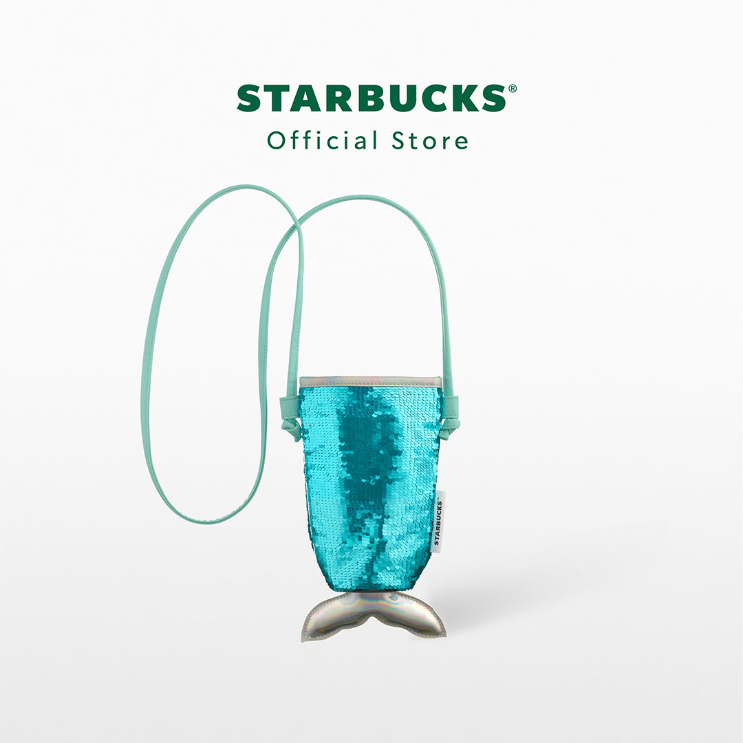 Starbucks Cross Body Siren Scale Cup Holder กระเป๋าใส่ทัมเบลอร์สตาร์บัคส์ A11156028 ราคา 400 บาท*ส่งฟรี
