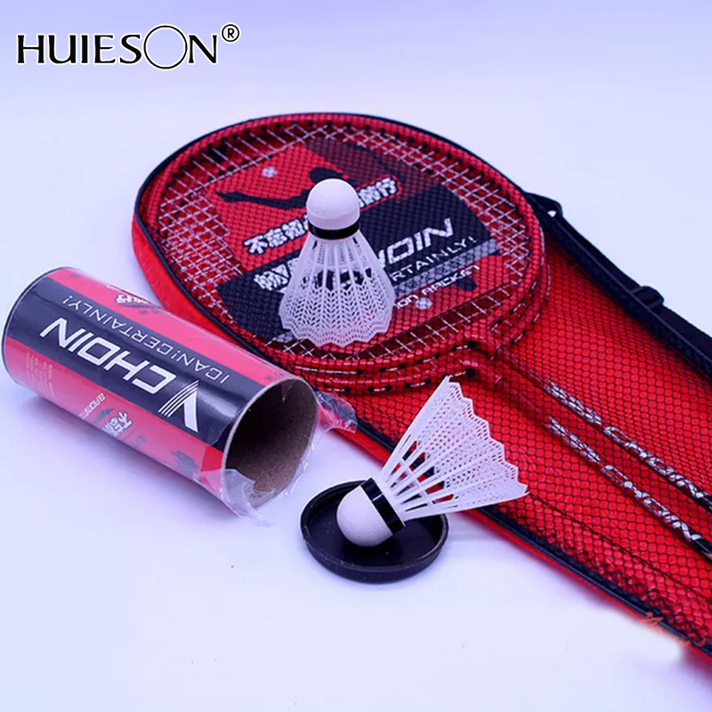 【HUIESON】ไม้แบดมินตัน ไม้แบด แพคคู่ แบดมินตัน ไม้แพ็คคู่ ชุดไม้แบดมินตัน ไม้แบดมินตันคู่ พร้อมกระเป๋าใส่ ไม้แบดฝึกซ้อม พร้อม2ลูก ราคา 149 บาท*ส่งฟรี