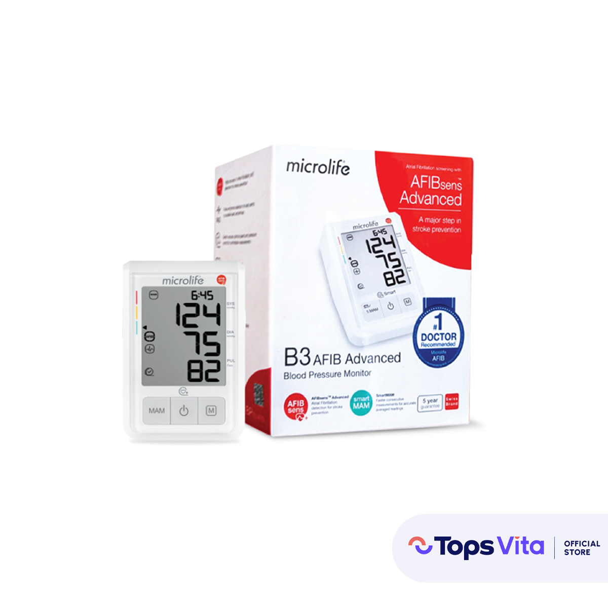 MICROLIFE ไมโครไลฟ์ เครื่องวัดความดันโลหิต รุ่น B3 AFIB Advance ราคา 3,690 บาท*ส่งฟรี