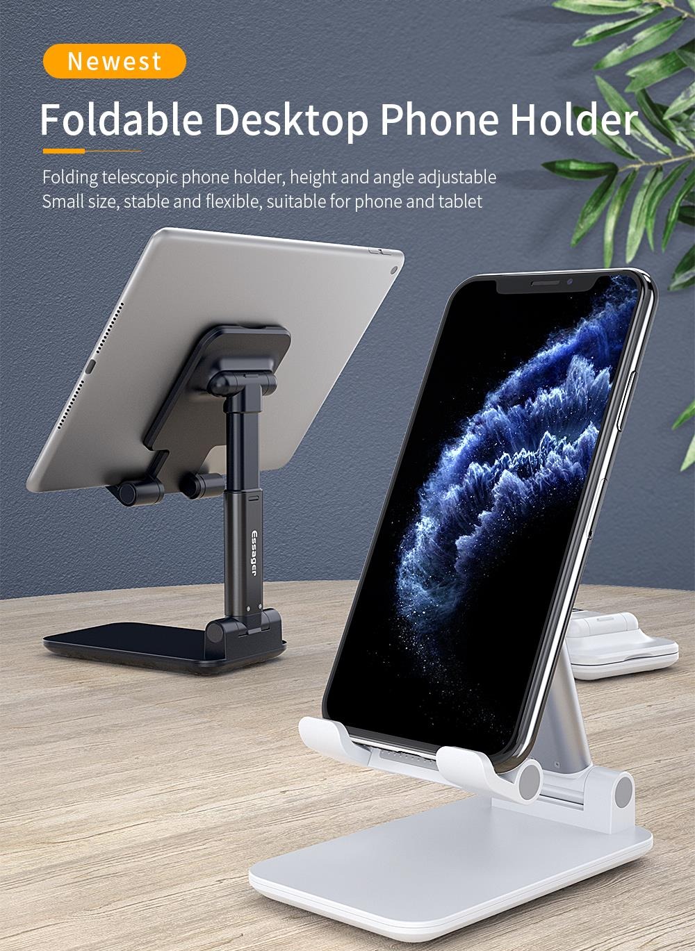 ขาตั้งไอแพด โทรศัพท์มือถือ วัสดุอะลูมิเนียมอัลลอยคุณภาพ ปรับความสูงได้ สำหรับโทรศัพท์มือถือ/แท็บเล็ต/iPad holder ที่ตั้งมือถือแท็บเล็ต บนโต๊ะ