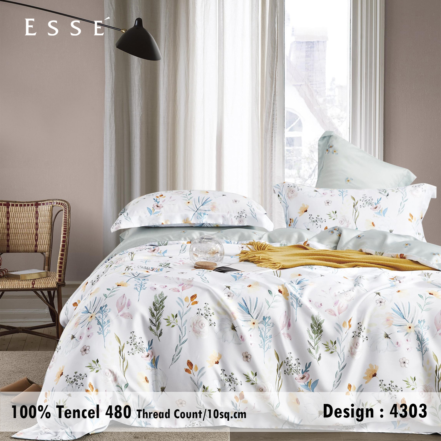 Esse' ผ้าห่มนวมเตียงเดี่ยว ขนาด 70x90 นิ้ว รุ่น TENCEL 480 เส้นด้าย ราคา 3,230 บาท*ส่งฟรี