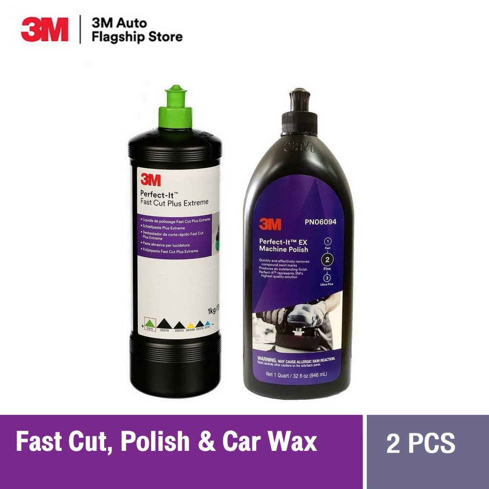3M™ Perfect-It™ Fast Cut Plus Extreme 51815, 1 kg, + 3M™ Perfect-It™ EX Machine Polish 06094, 1 qt, 32 fl oz (946 mL), ราคา 2,425 บาท*ส่งฟรี