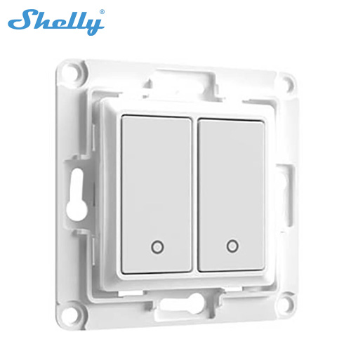 Shelly Wall Switch White/Black The 1 Buttons Switch Comes With Attachable Relay Holder Compatible Wall Switch Console ราคา 233 บาท*ส่งฟรี