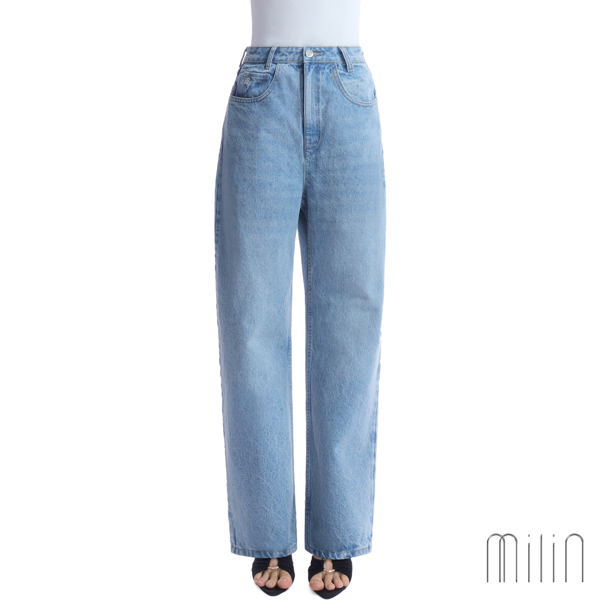 [Milin] Medium Waisted Baggy Jeans / Baggie Babe Pants 48007 ราคา 6,486 บาท*ส่งฟรี
