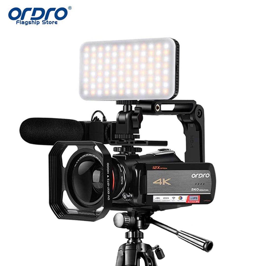 ORDRO AC5 4K 12x Optical Zoom Video Camera - Perfect Camcorder for Live Streaming ราคา 8,089 บาท*ส่งฟรี