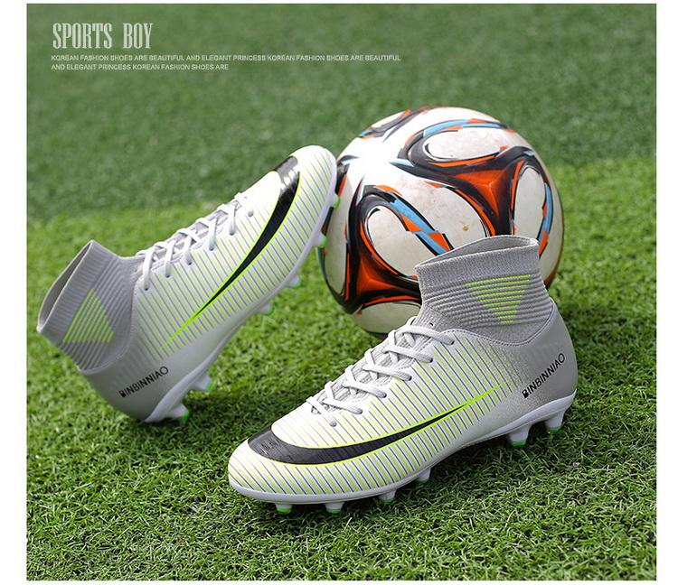 รูปภาพเพิ่มเติมของ [Sikrake] รองเท้าฟุตบอล รองเท้าฟุตซอล รองเท้าสตั๊ด สำหรับผู้ชาย (ไซส์35-45)