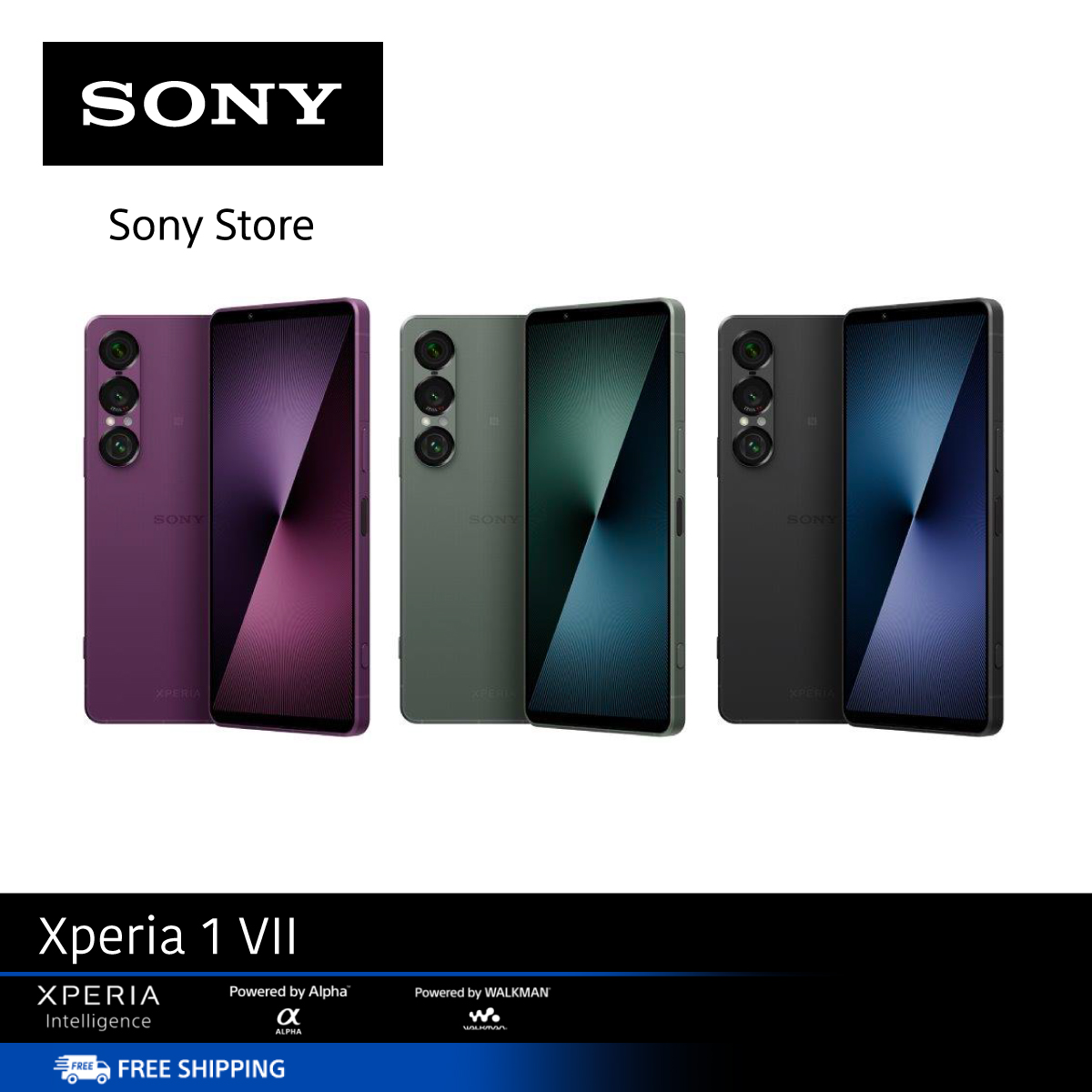Sony Xperia 1 Vii (Black/Green/Pink)– Mobile Phone (Xq-Fs72) 1m7 | New Ultra-Wide Angle Sensor | Xperia Intelligence |Sony ราคา 49,990 บาท*ส่งฟรี