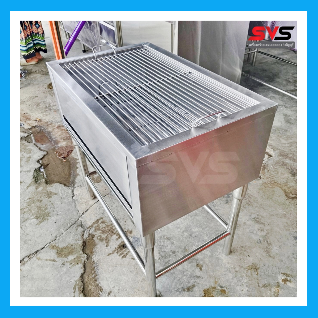 Svs Stainless Steel Stove, Charcoal Grill, Barbecue Grill, Size W50Xh80Xd80 Cm. Grade 304 Stainless Steel, Commercial Stove, Grilling Stove, Grilling Stove, Multi-Purpose Stove (Svs Stainless Steel, Svs Stainless, Svs Stainless Steel Stove, Stainless Stee ราคา 17,900 บาท*ส่งฟรี