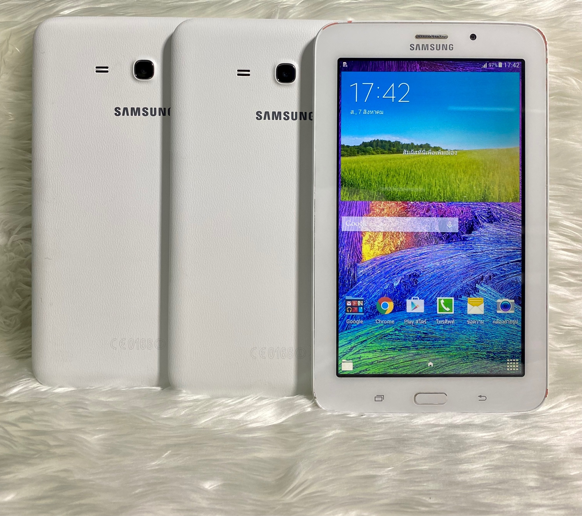 มุมมองเพิ่มเติมเกี่ยวกับ Samsung Galaxy Tab 3E แท็บเล็ตมือ-2พร้อมใช้งานเครื่อง​ไม่มีที่ปิดซิม(ฟรีชุดชาร์จ)