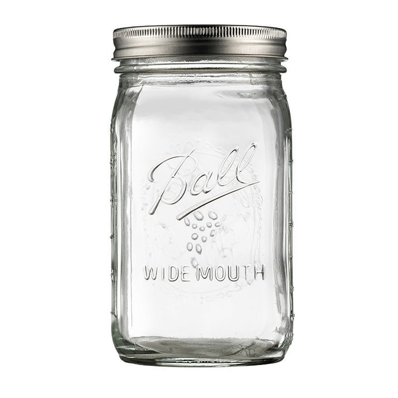 32 oz Ball Mason Jar Wide Mouth Pint Jar 32 oz - ขวดโหลแก้วบอลล์ ปากกว้าง 32 ออนซ์ ขวดโหลแก้วถนอมอาหาร ราคา 115 บาท*ส่งฟรี