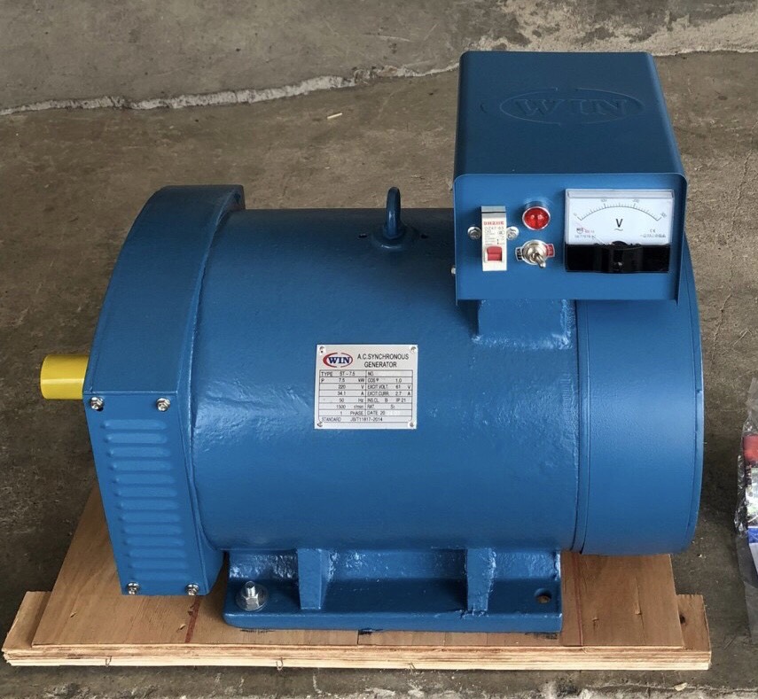 ไดนาโมปั่นไฟ ขนาด 7.5 กิโลวัตต์ Generator ยี่ห้อ WIN รุ่น ST-7.5KW ราคา 9,999 บาท*ส่งฟรี