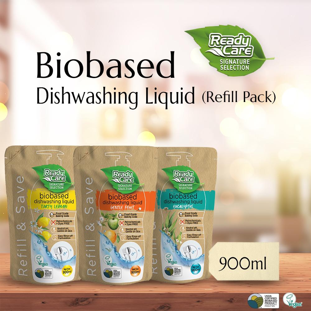 Readycare ผลิตภัณฑ์น้ำยาล้างจาน ขนาด 900 ml. (Refill) ออแกนิค ลดกลิ่น และขจัดคราบไขมัน ราคา 115 บาท*ส่งฟรี