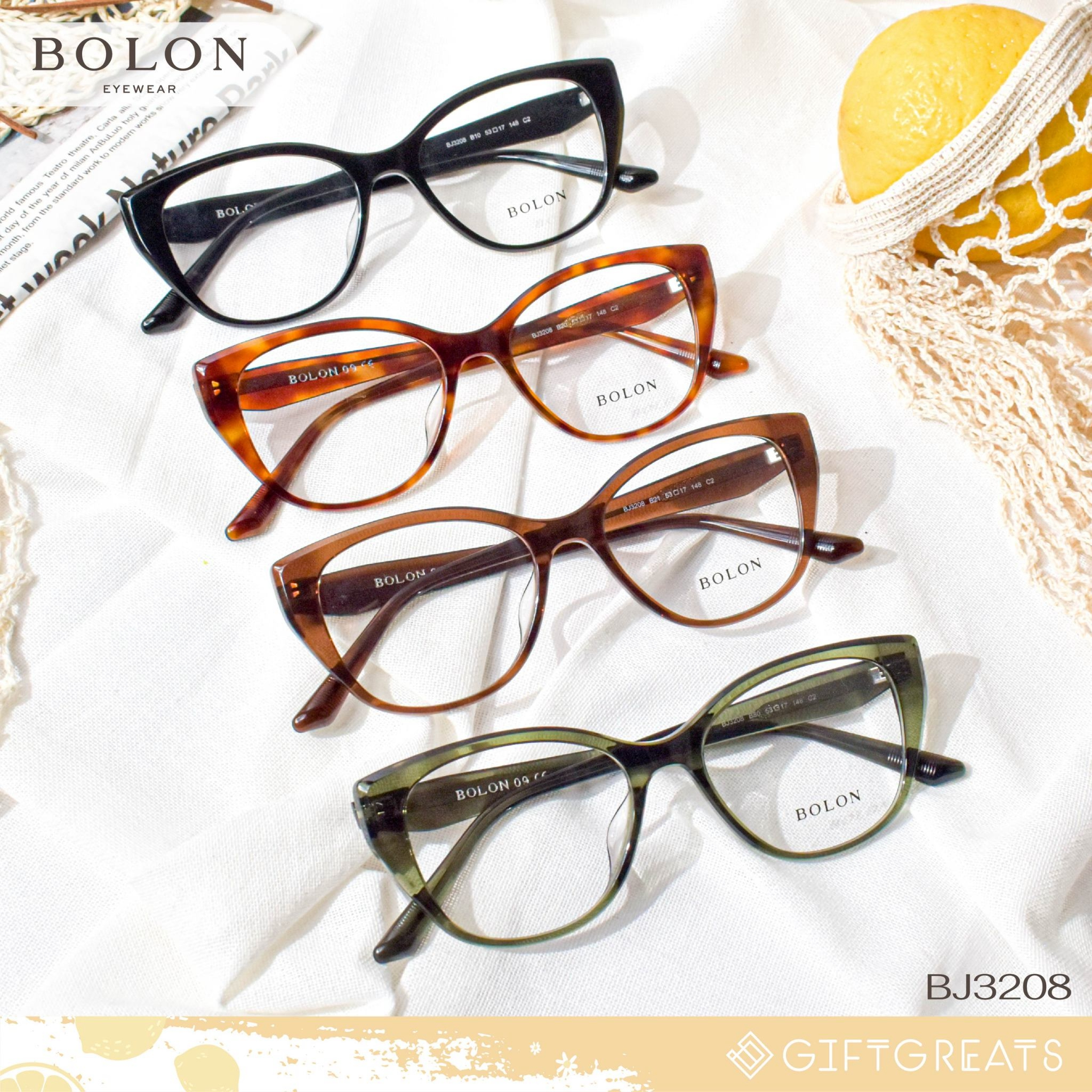 BOLON Rotorua BJ3208 - SS25 Bolon Eyewear กรอบแว่นตา โบลอน giftgreats ราคา 3,900 บาท*ส่งฟรี