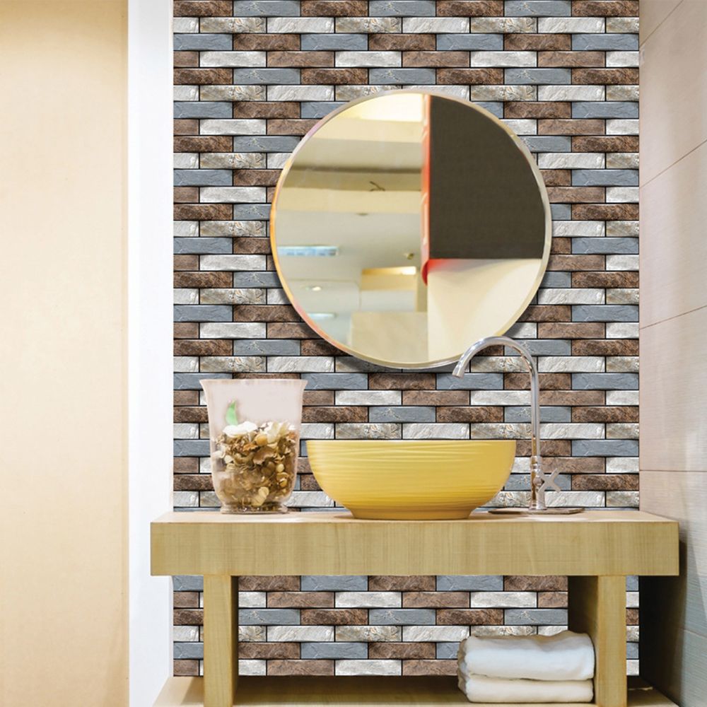 N33GVC3Q Home Decor Backsplash Self Adhesive Waterproof 3D Tile Sticker  Kitchen Bathroom Wall Tiles Peel and Stick | Lazada PH
