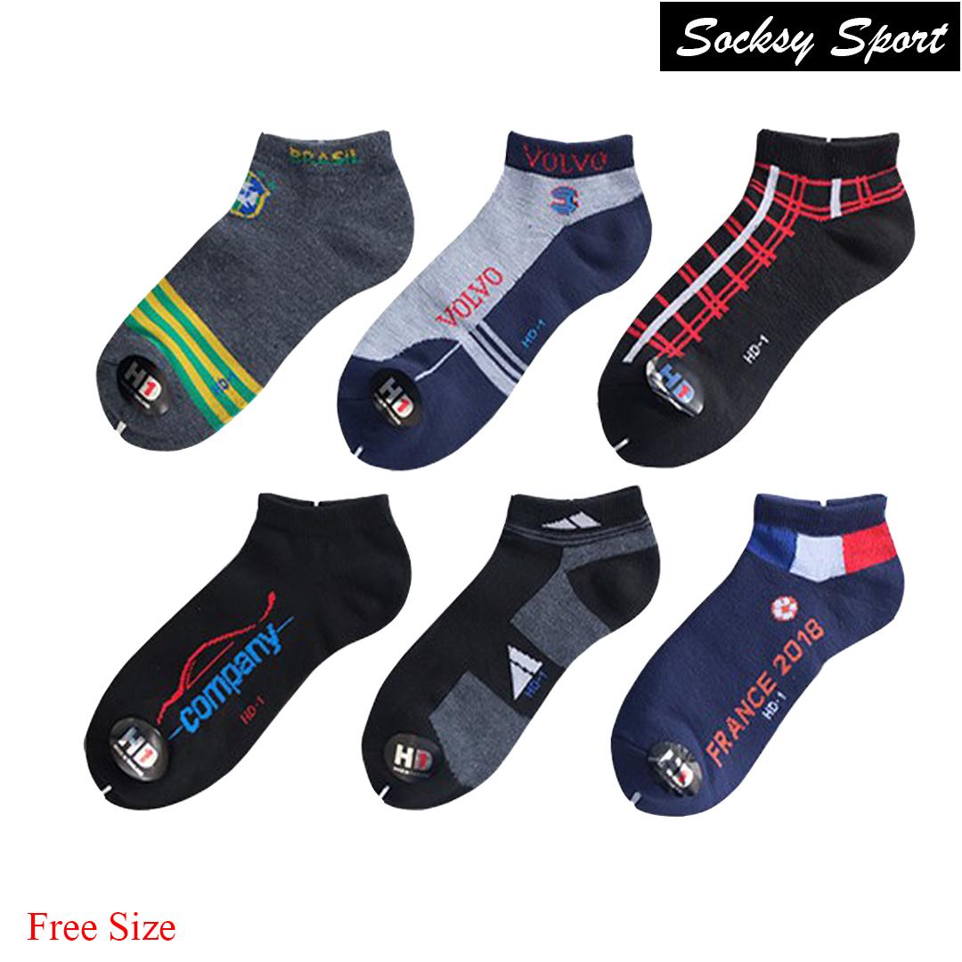 Socksy ถุงเท้าข้อสั้น ลำลอง ฟรีไซส์ แพ็ค 12 คู่