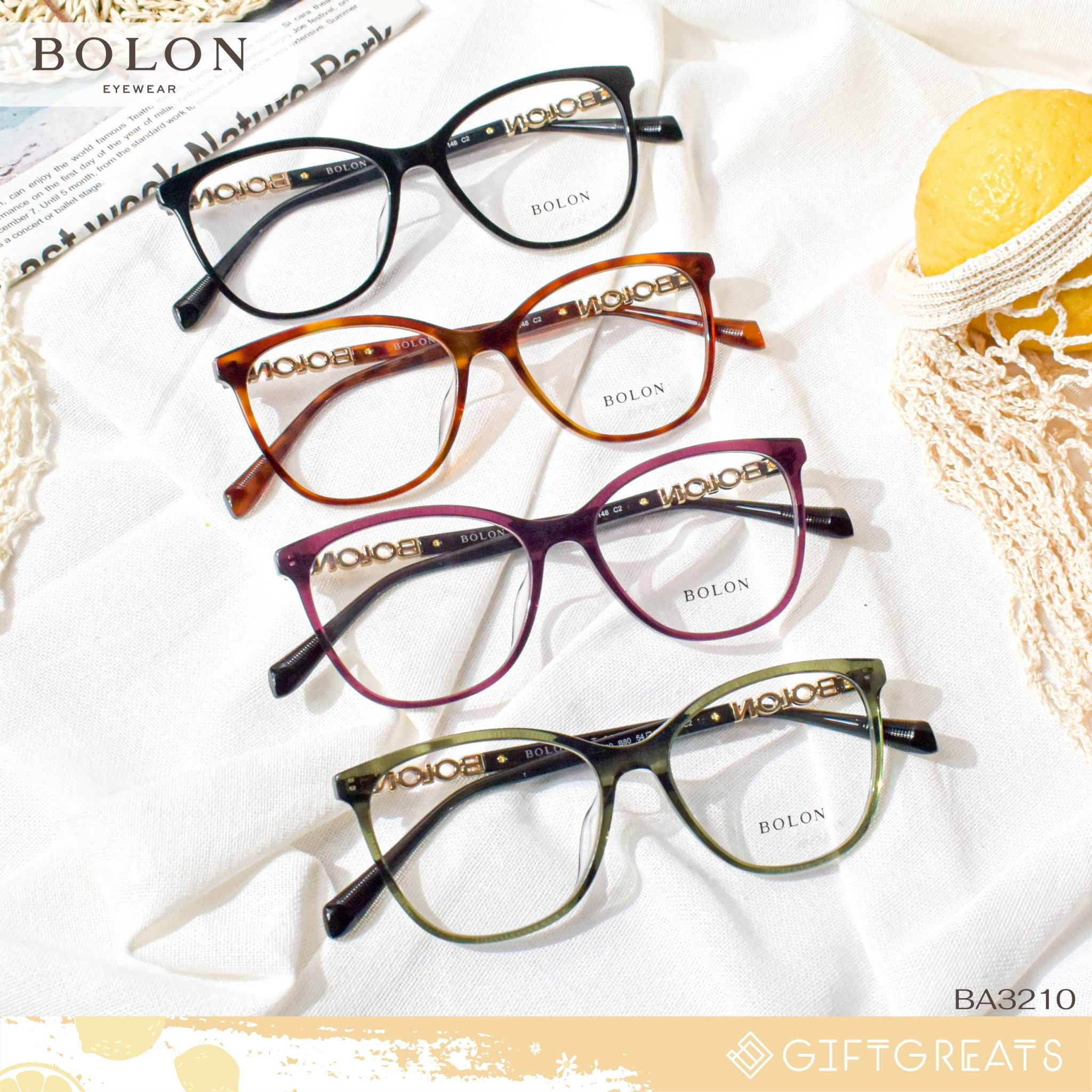 BOLON Bordeaux BJ3210 - SS25 Bolon Eyewear กรอบแว่นตา โบลอน giftgreats ราคา 3,900 บาท*ส่งฟรี