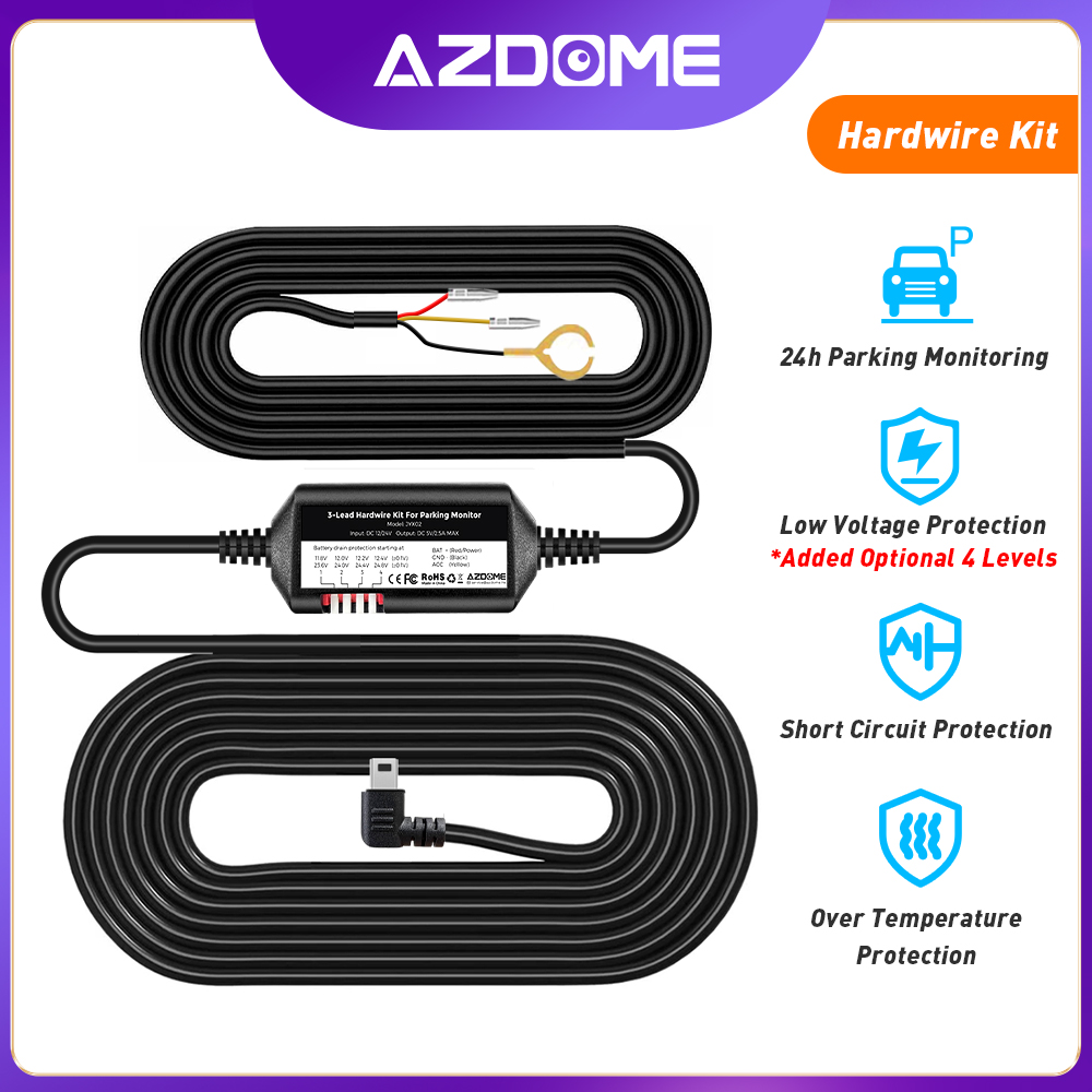 Untuk AZDOME 4K M300S BN03 M300 Kit Hardwire Untuk Mobil, 53% OFF