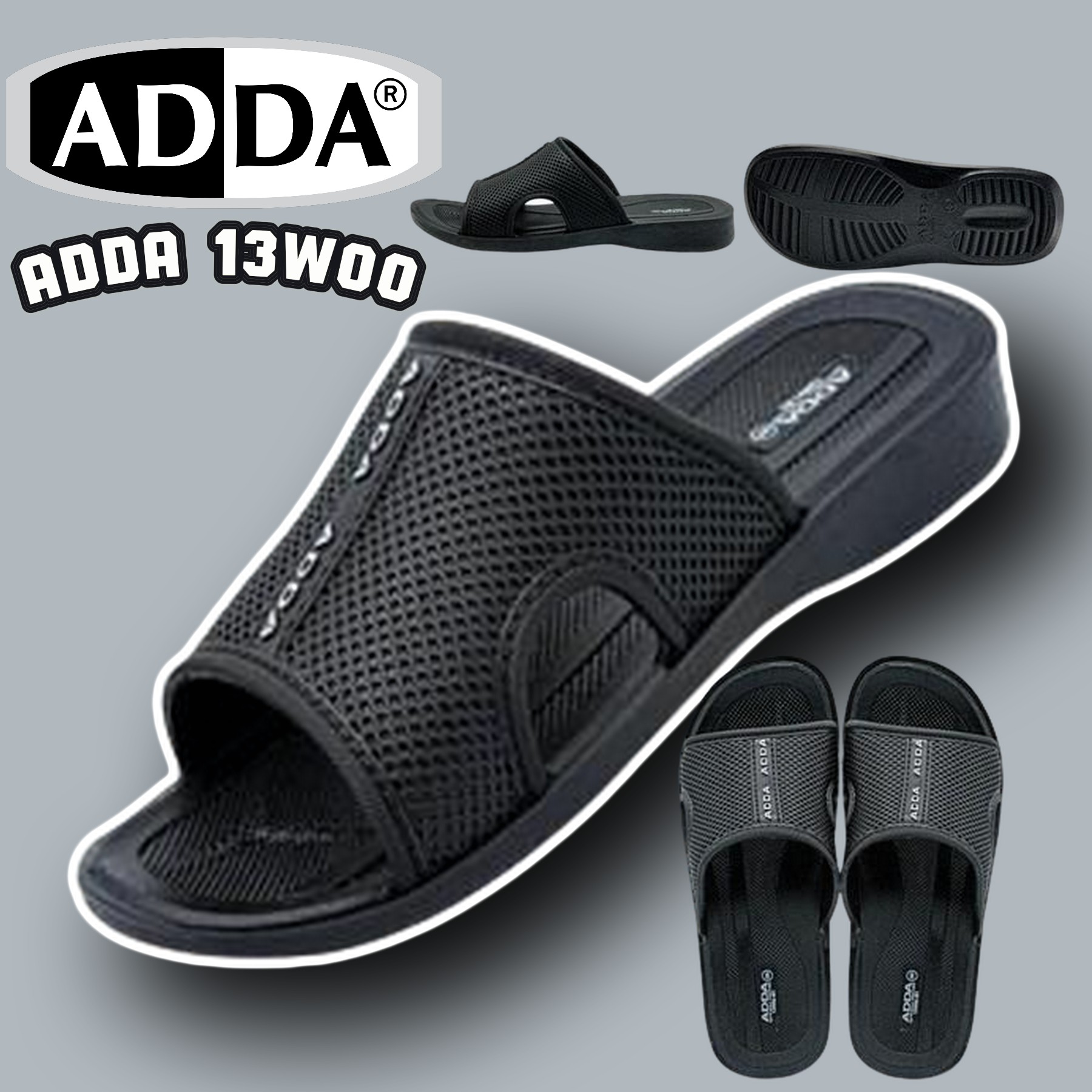 รองเท้าแตะ ADDA 13W00 ขนาด(7-11) รองเท้าสวม รองเท้าผู้ชาย ราคา 69 บาท*ส่งฟรี