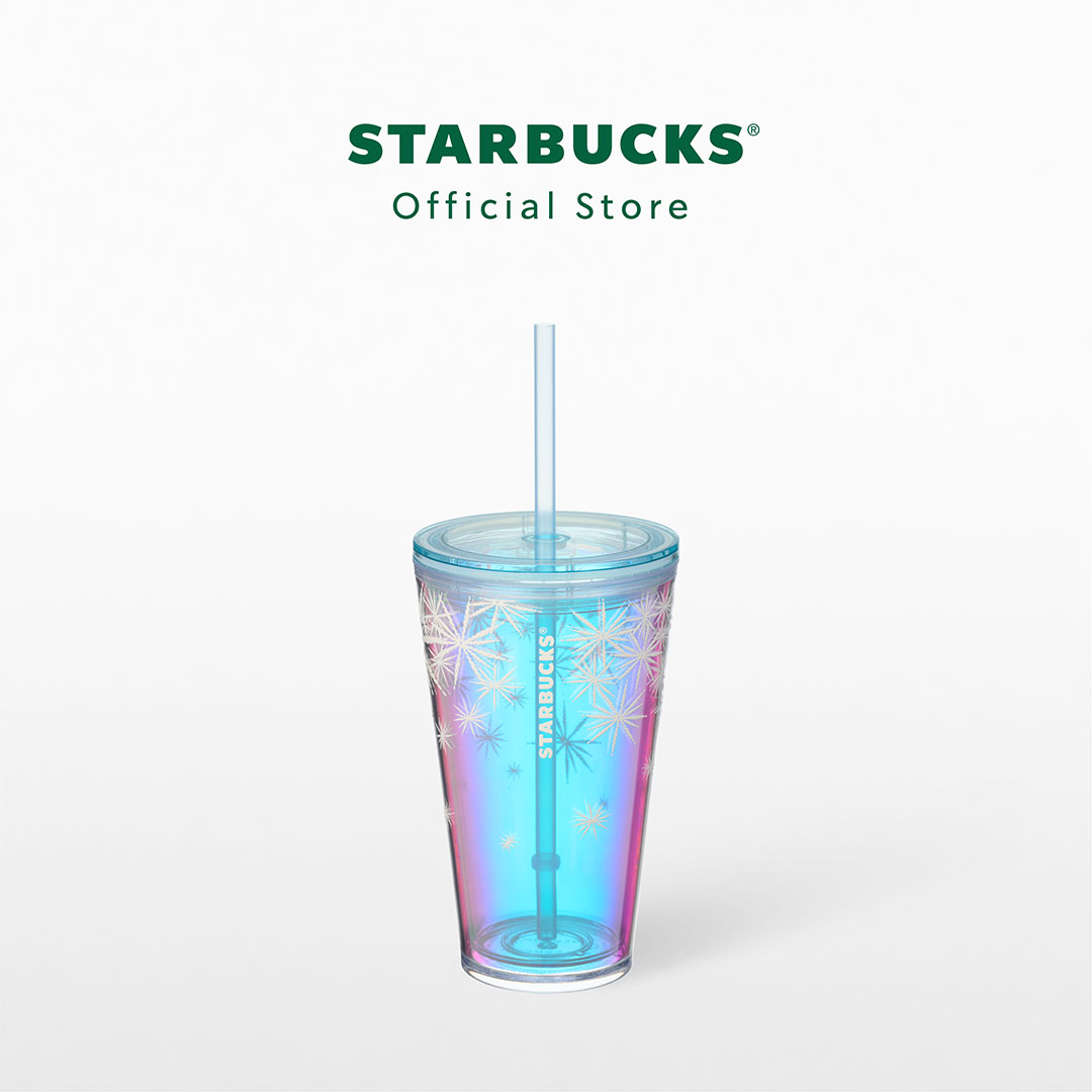 Starbucks Snowflakes Dichroic Cold Cup 16oz. ทัมเบลอร์สตาร์บัคส์พลาสติก ขนาด 16ออนซ์ A11161604 ราคา 500 บาท*ส่งฟรี