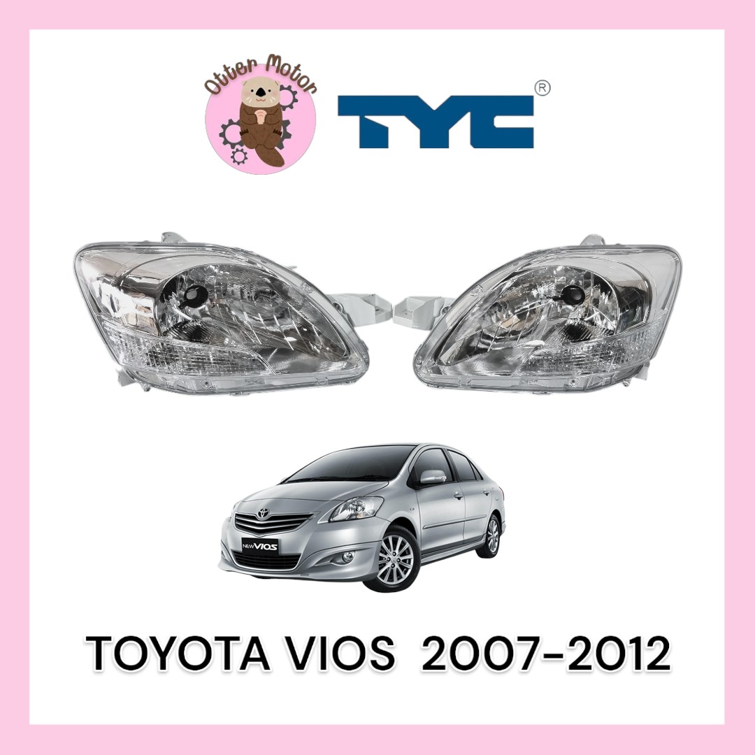 ยี่ห้อTYC ไฟหน้า วีออส TOYOTA VIOS ปี 2007-2012 โคมไฟหน้า โตโยต้า วีออส ราคา 870 บาท*ส่งฟรี