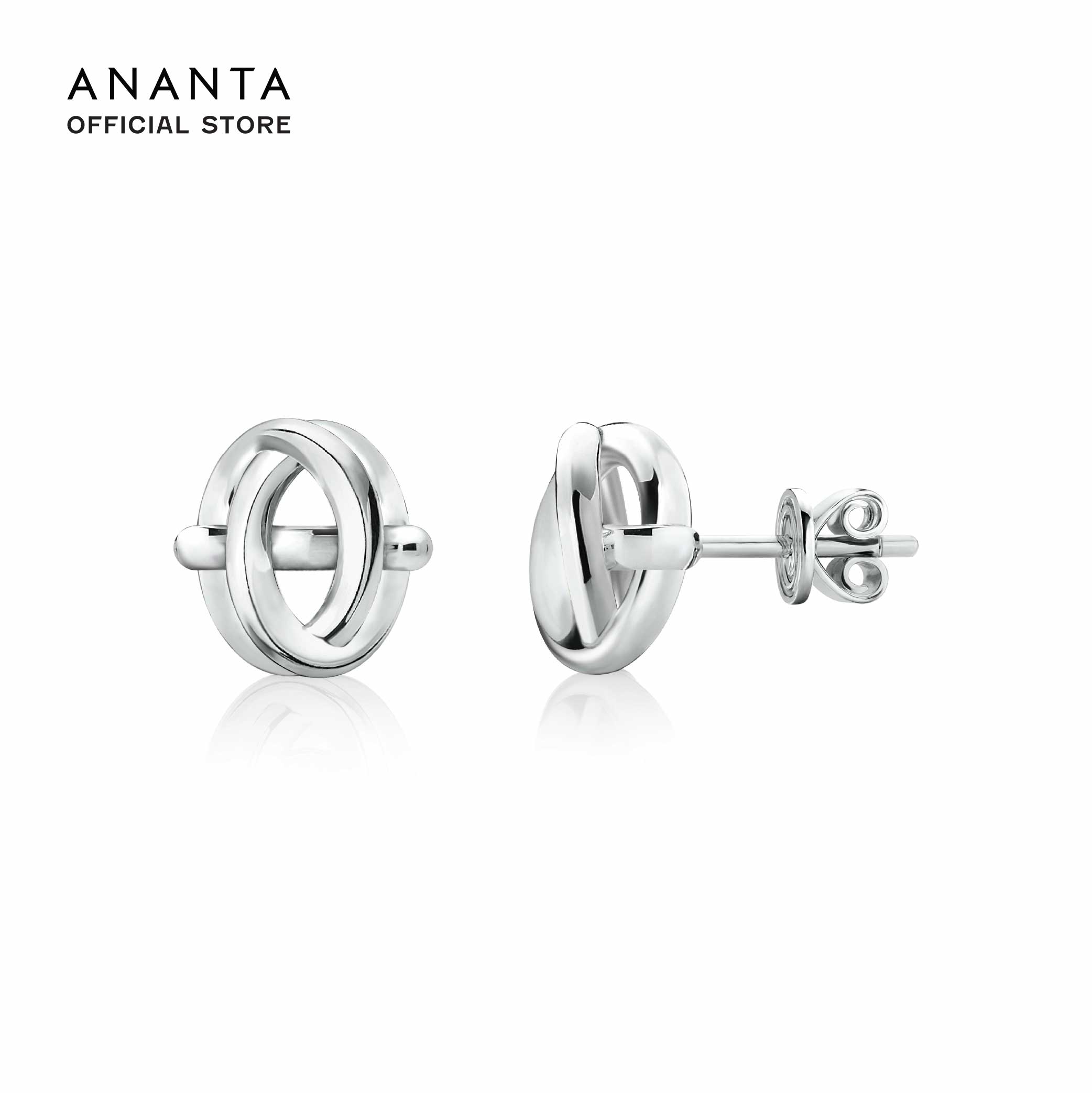 ANANTA Marque Axis Earrings, Silver Plated White Gold ราคา 7,900 บาท*ส่งฟรี