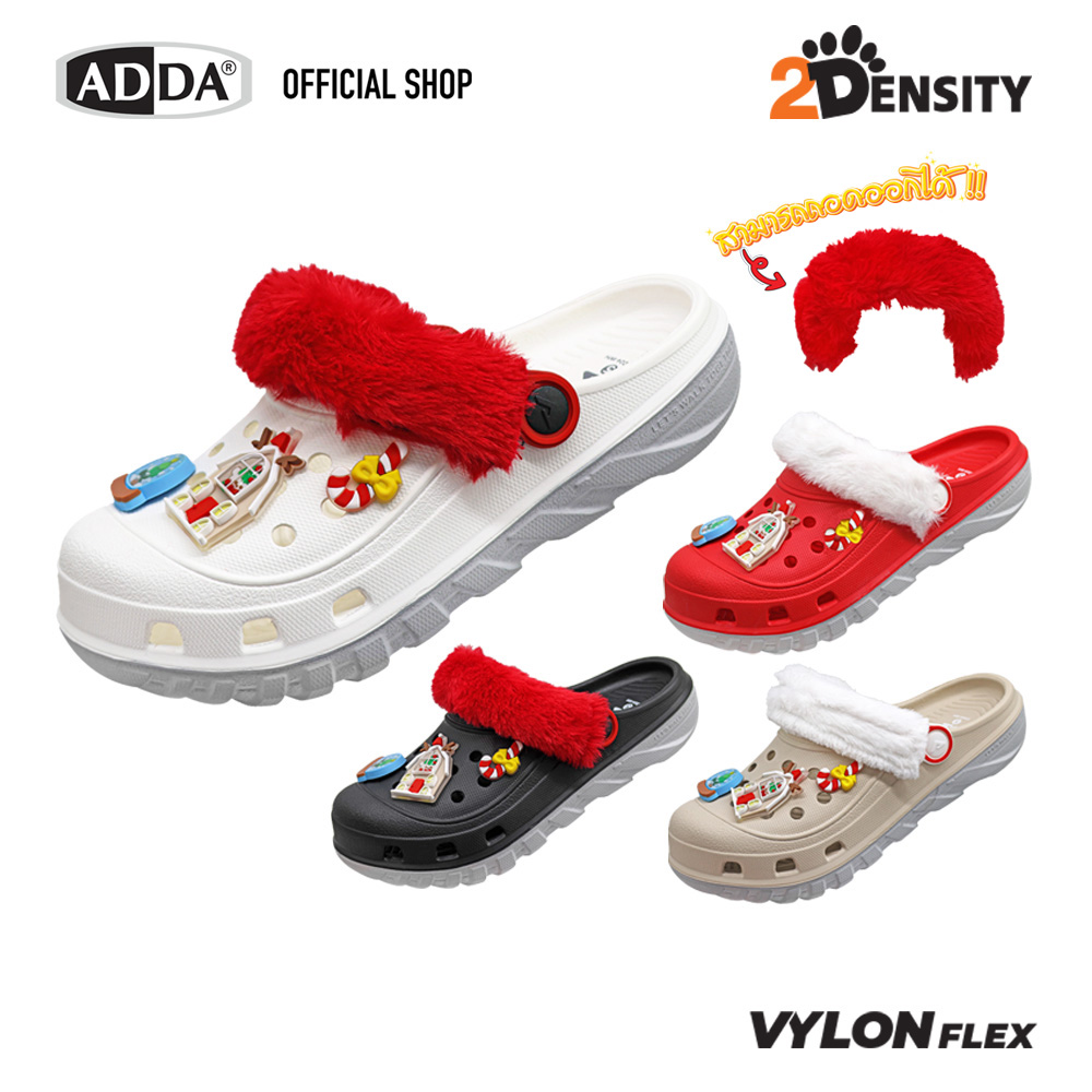 Adda 2Density Sandals, Casual Shoes for Women, Big Toe Style, Christmas Model 5Td24Wh (Size 4-7) ราคา 360 บาท*ส่งฟรี