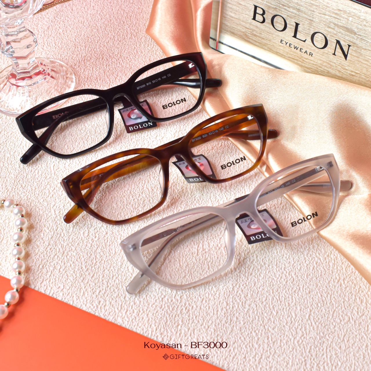 NEW✨ BOLON Koyasan BF3000 - SS24 Bolon Eyewear กรอบแว่นตา โบลอน giftgreats ราคา 3,500 บาท*ส่งฟรี