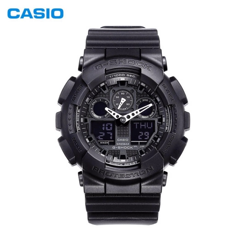 ภาพหน้าปกสินค้านาฬิกา Casio G - Shock กีฬากลางแจ้งแฟชั่นกันน้ํา ผู้ชายที่ดู GA-100B-4A ดับเบิล