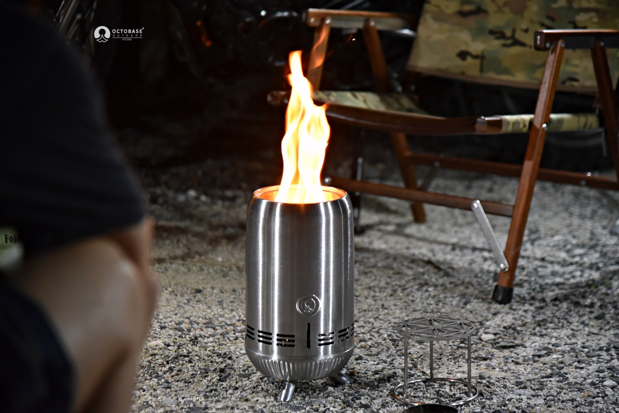 Hurricane Fire Pit RS-1 เตาไฟ เตาแคมป์ปิ้ง - Octobase Outdoor ราคา 2,690 บาท*ส่งฟรี