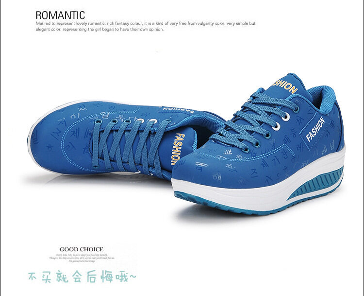 ข้อมูลเพิ่มเติมของ 【Sports Shoes Store】ขนาดใหญ่ใหม่รองเท้าโยกรองเท้าสตรีรองเท้ากีฬารองเท้าแพลตฟอร์มรองเท้าสตรีเดียว