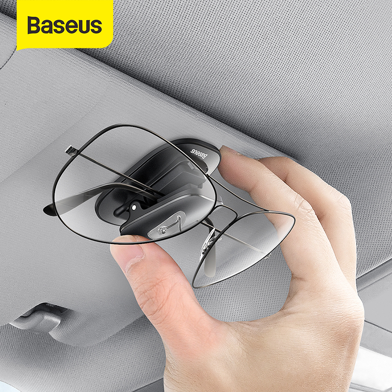 Baseusที่หนีบแว่นตาในรถยนต์,ที่หนีบแว่นตาในรถยนต์ที่บังแดดที่ใส่นามบัตรสายUSBที่หนีบอุปกรณ์ในรถยนต์ที่วางแว่นตาขาตั้งเครื่องประดับตกแต่งรถยนต์
